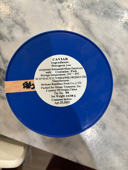 Sturgeon Caviar – 1,000g / 2.2 lb (2024 Harvest)