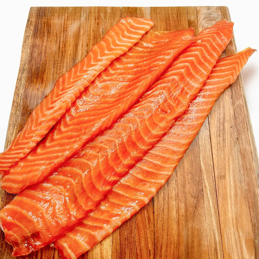 Cold-Smoked Salmon Bellies 1-1.3 lb packs