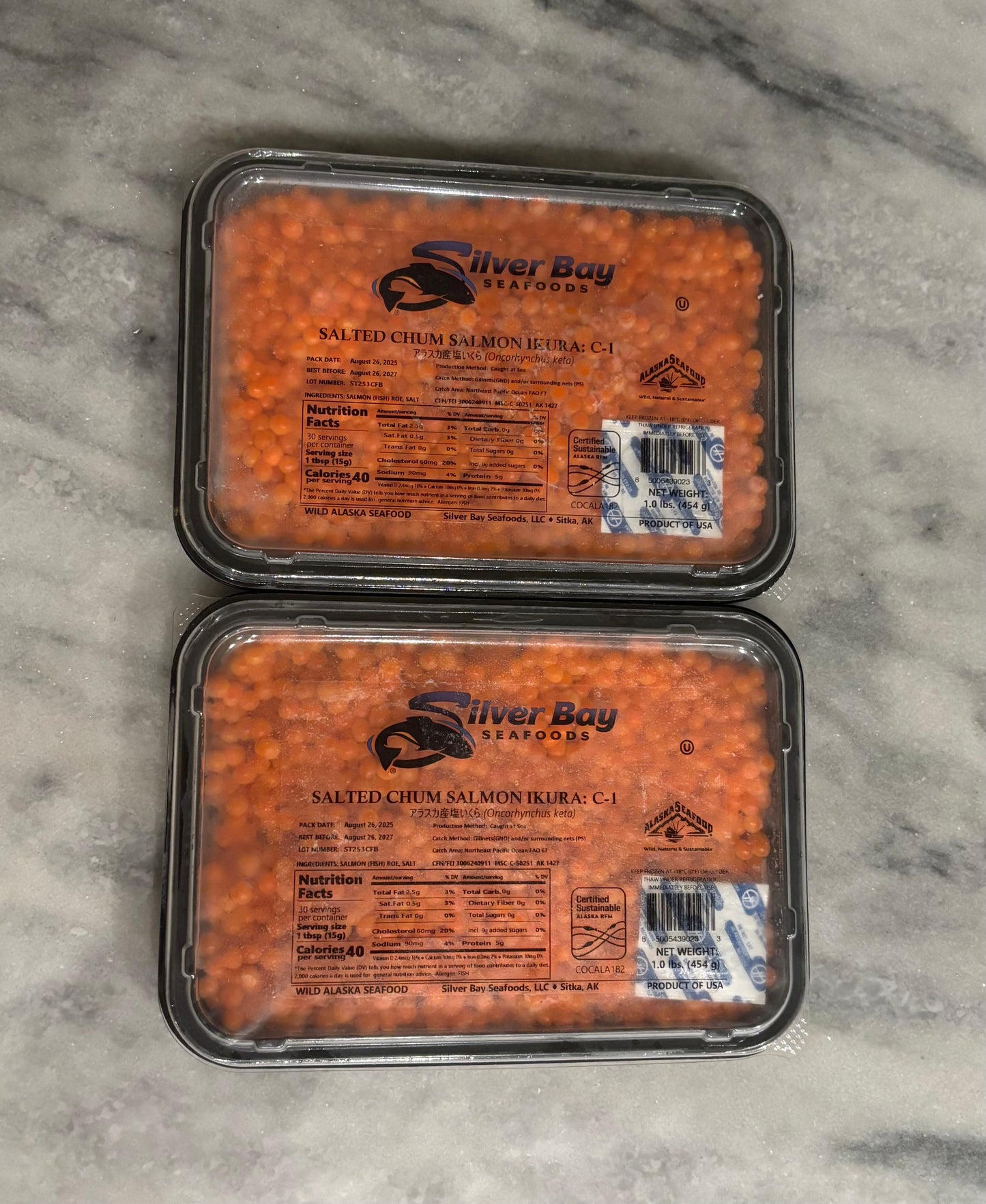 2-PACK 1.0LB CHUM SALMON ROE