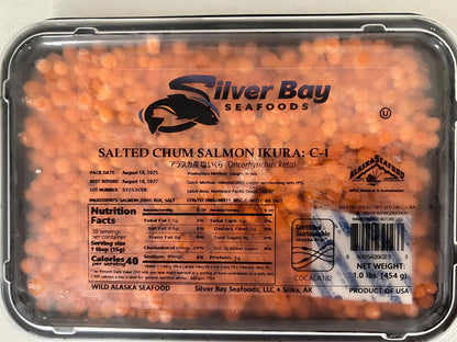 1LB Silver Bay Chum Salmon Roe - Sitka, Alaska (2025 Season)