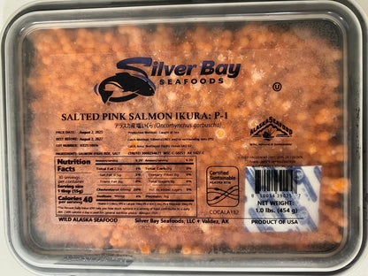 1LB Silver Bay Pink Salmon Roe - Valdez, Alaska (2025 Season)