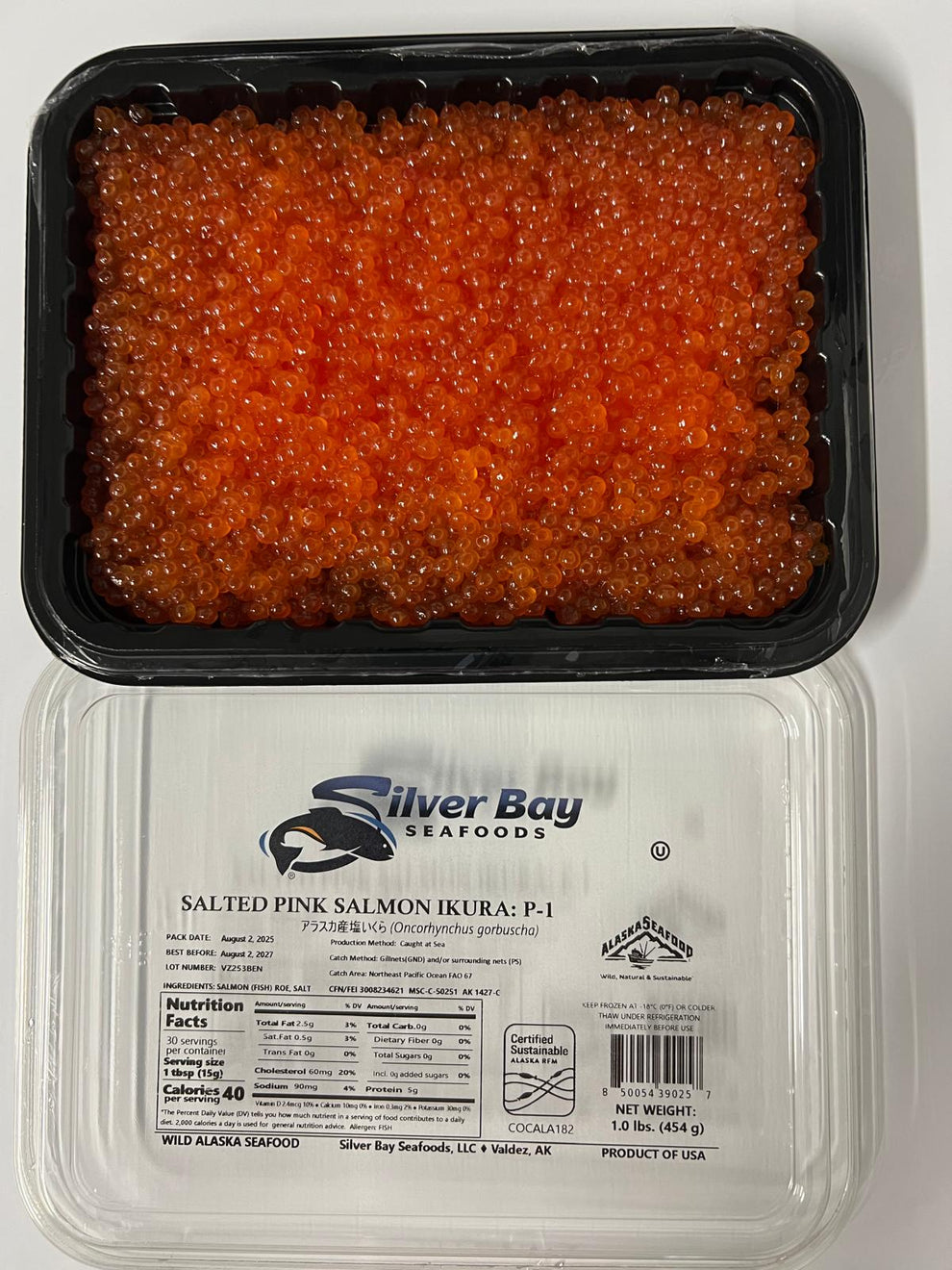 Pink Fish Roe 1LB Silver Bay Pink Salmon Roe - Valdez, Alaska (2025 Season) – Seagull ...